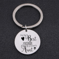 Keychain Engraved Only The Best Friends Get Promoted To Aunt For Best Friend Best Sister New Baby Gift Girl's Holder Key Tag