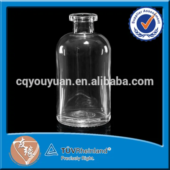 Machine Blown Fancy Custom Made Glass Spirit Bottle 250ml