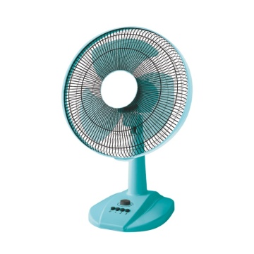 16 Inch Blue Oscillating Table Fan with Remote Control