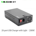 Carregador USB inteligente de 20 portas 200W