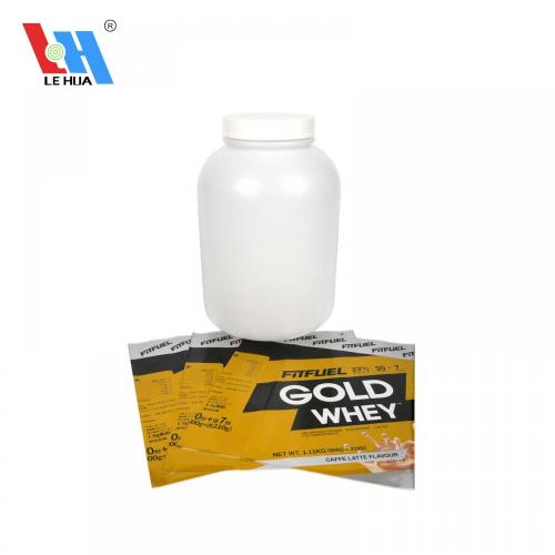  Protein Milk Bottle Shrink Sleeve Label Custom PVC Heat Shrink Label For Protein Bucket Factory