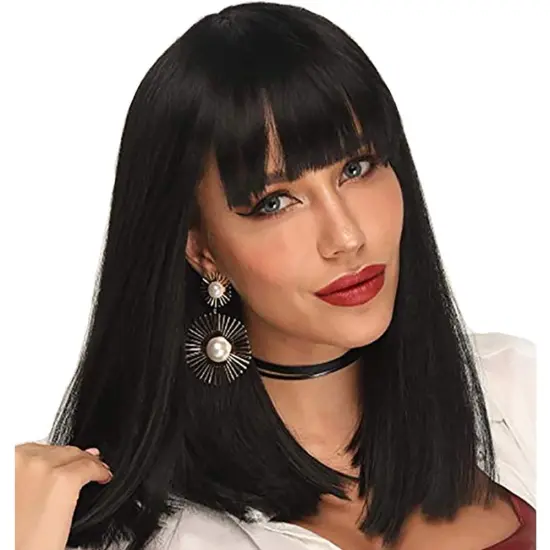 Wholesale cheap price Brazilian Straight Bob Wig with Bangs Bob Wigs for Black Women Glueless None Lace Front Wigs