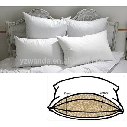 wholesale cheap soft white plain duck used feather pillows