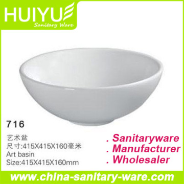 Super White Natural  Ceramic basin Sanitary Ware