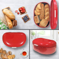 Large Bean Shape Bread Box with Aluminium Handle