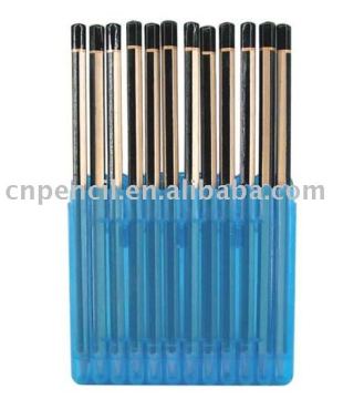 7\" HB basswood,hexagonal,stripe pencil