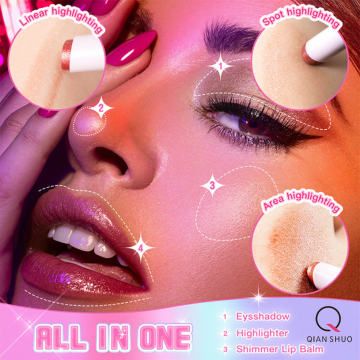 Tongkat eyeshadow highlighter, menciptakan efek berkilauan