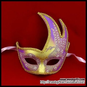 Sex carnival party halloween mask purple/gold wholesale