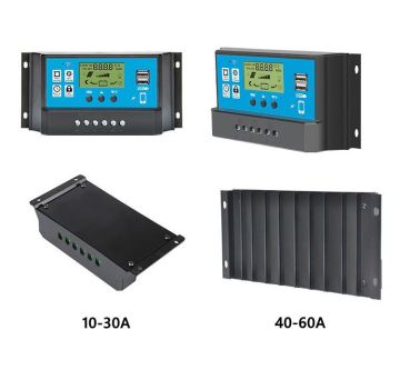 Dual USB Port PWM Solar Charger Controller - 12V/24V 10-60A