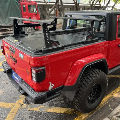 Adjustable Aluminum Tent Storage Rack for Jeep Gladiator