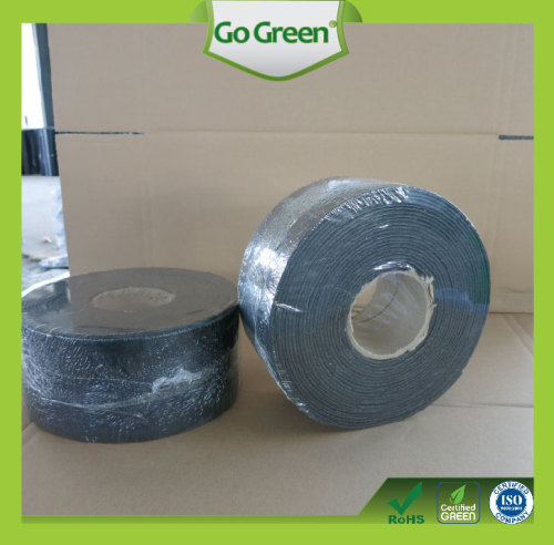 Go Green adhesive crack tape to prevent the water flow into the pavement gap