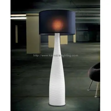 Modern hand grounded glass floor standing lamp