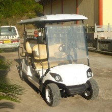 عربة الغولف الكهربائية مع الإطارات على الطرق الوعرة