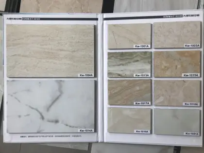 White Marble stone aluminum plate wall panels