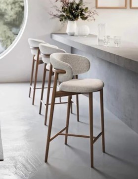 Upholstered Bar Chairs for Home and Restaurant Use