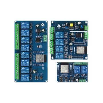 ESP32 WiFi & BLE 8-Channel Relay Module with ESP32-WROOM Development Board and DC5-30V Power Supply