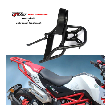 Benelli TNT125 TNT135 Rear Shelf with Universal Backrest and Trunk Rack