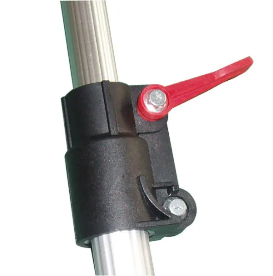 Strong plastic telescopic pole clamp