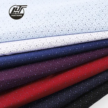 Shirt Cloth Online Printing Microfiber fabric Haitang Woven