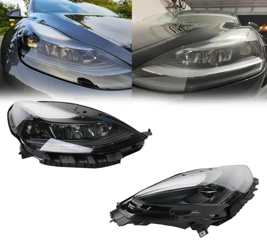 E-marked Car Front Matrix LED Headlight for Tesla Model 3/Y 2020-2023