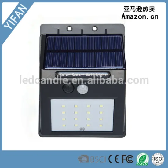 2016 new products PIR Solar Power Garden Decorative Lights&lighting Motion Sensor Wall Outdoor Lamps Solar Garden Lights