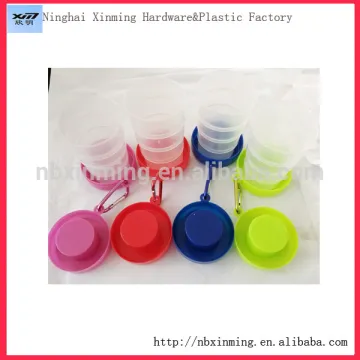Wholesale plastic traveling cup,camping cup,flexible cup