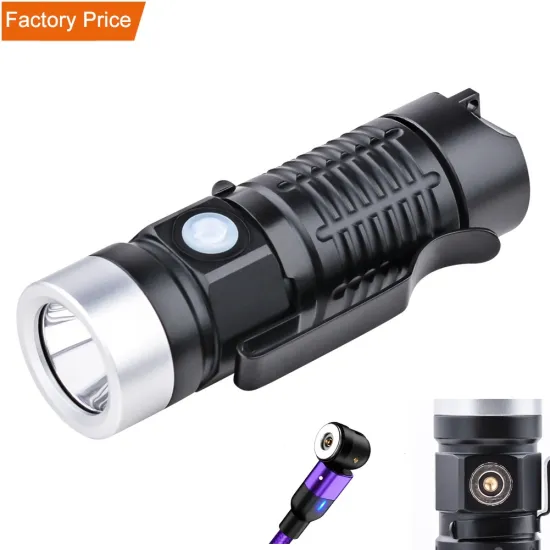 Magnetic Charging Cable EDC Pocket Light Aluminium PLC Mini Guns Holder Tactical Flashlight" 

However, to make it more SEO-friendly and concise, you might consider:

"Tactical Flashlight with Magnetic Charging Cable and Mini Guns Holder