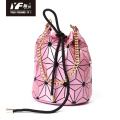 Ladies fashion geometric waterproof chain handbag