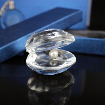 Mini Crystal Sea Shell with Pearl Inside - Wedding Favors & Gifts
