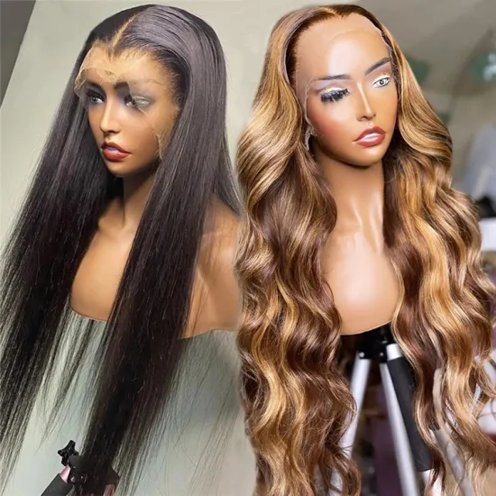 Wholesale Brazilian Hair HD Lace Front Wig,Virgin Cuticle Aligned Human Hair Full Lace Wig,13x6 Lace Frontal Wig For Black Women