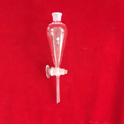 Chemistry Borosilicate Glass Stopper Separating Funnel