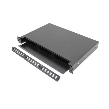 1U 24 Core Drawer Type FTTH Fiber Optic Patch Panel for 19 Inch Rack Mounting ODF