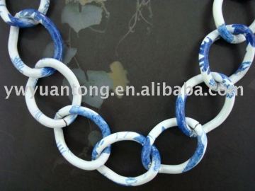 blue and white porcelain color chain