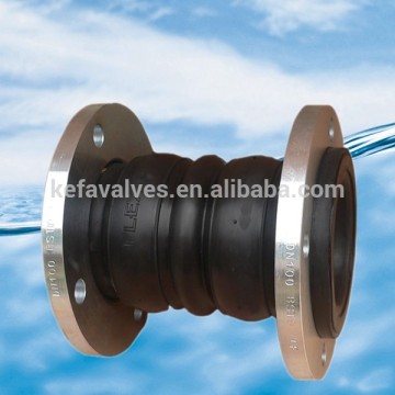 JGD double-sphere single sphere flanged rubber expansion joint