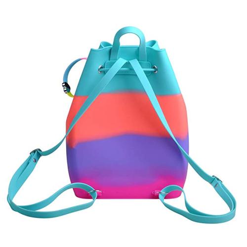 Mochila de silicona personalizada impermeable con pulsera