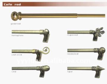 Metal curtain pole, curtain rod, curtain tube