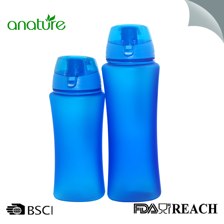 480ML Plastic PC Water Bottle With Rubber Coating