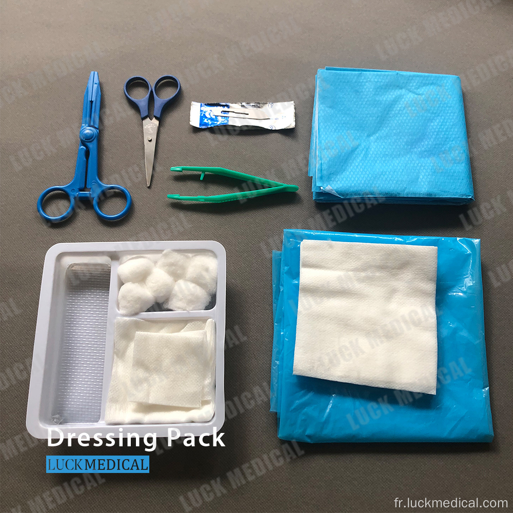 Pack de pansement de base médical jetable