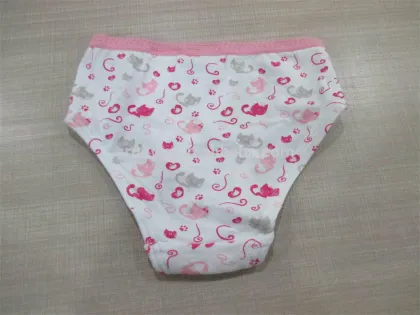Print Kitty Cotton Children Underwear