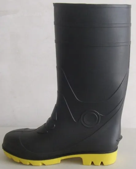 Cheap Men safety PVC rain boots,Man safety boot