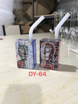 Mini Milk Case Design Glass Bongs