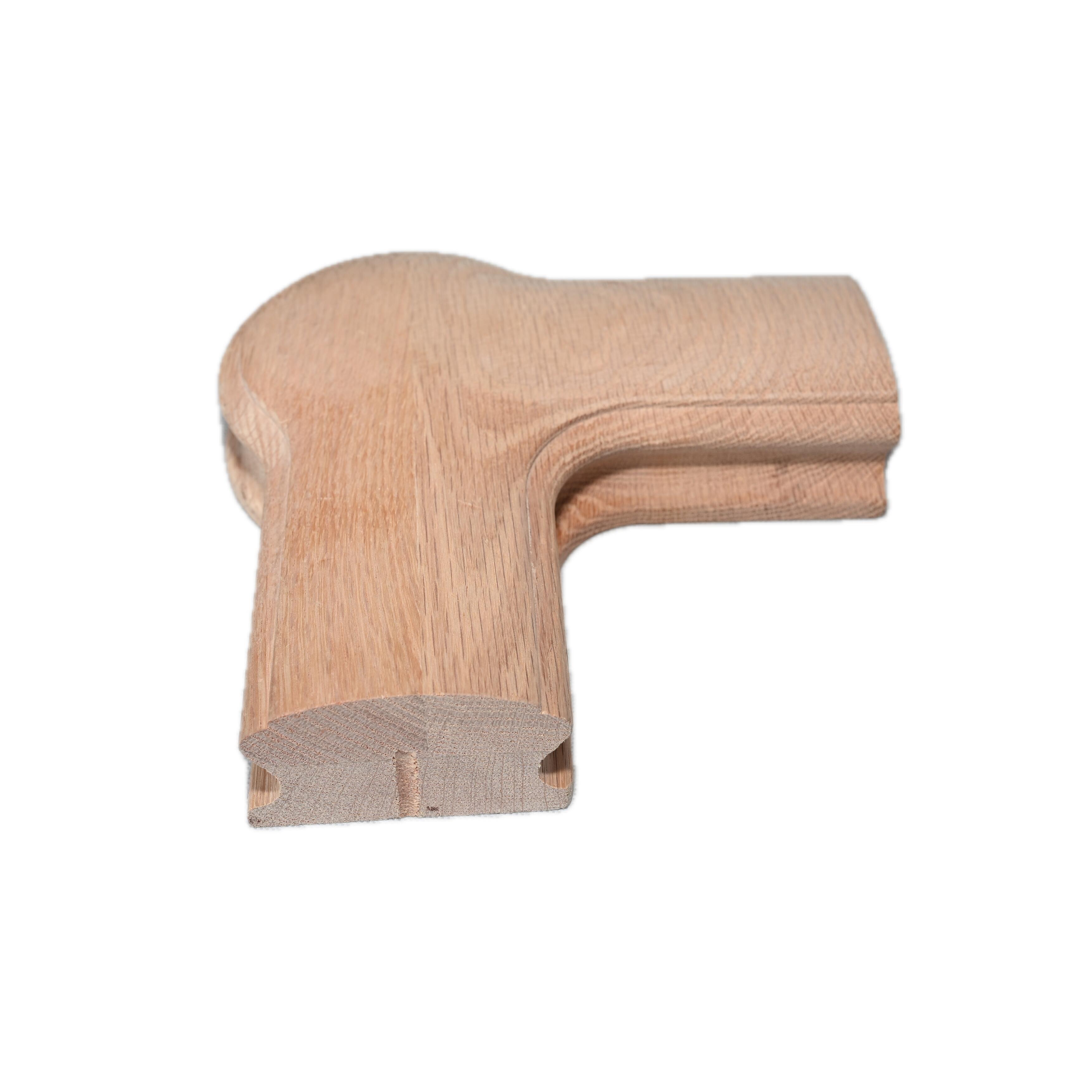 Wooden stair elbow