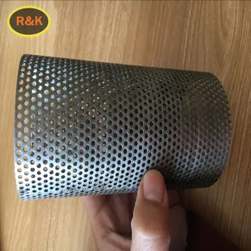 Customized perforated stainless steel wire mesh cylinder filter