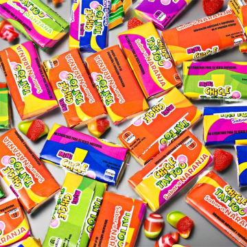 Custom Brand Sweet and Spicy Sour Bubblegum Fruit Flavored Treats for Children