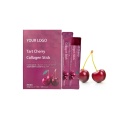 Private Label Low Molecular Skin Whitening Vegan Antioxidant Tart Cherry Concentrate Tart Cherry Collagen Jelly Stick