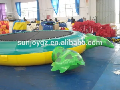 Hot sale inflatable turtle water trampoline for water playground