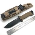 Couteau à lame fixe de survie militaire multi-outils