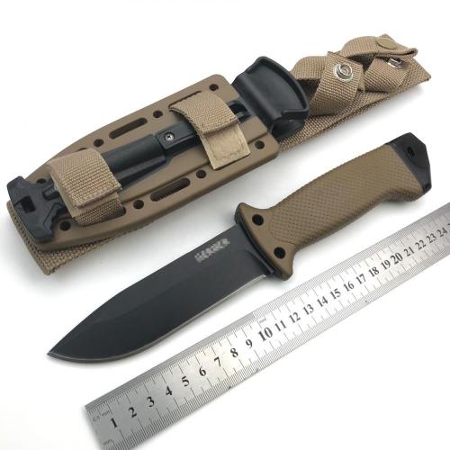 Multi -Werkzeug -Feuerstarter Militärüberleben Fixes Klingenmesser