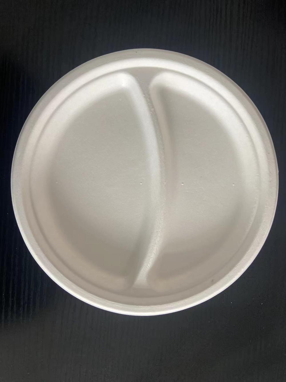 Disposable meal plates biodegradable pulp food container