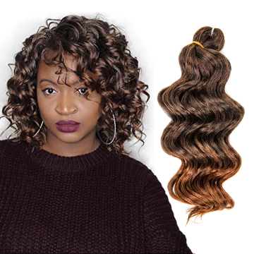 AliLeader 9 Inch Ocean Wave Crochet Hair Deep Wave Braiding Hair Synthetic Crochet Braids Water Wave Twist Hair Extensions